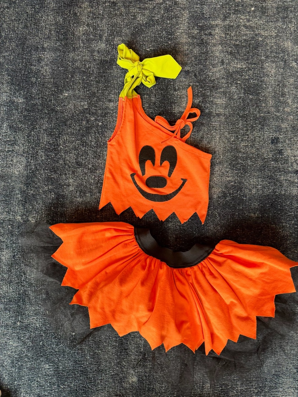 Mickey Pumpkin Halloween 2 piece set